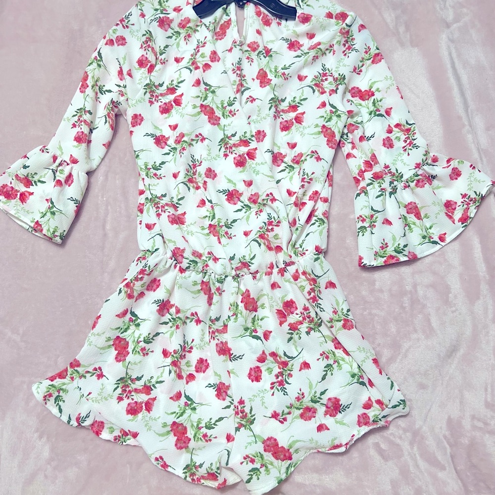 Floral romper.